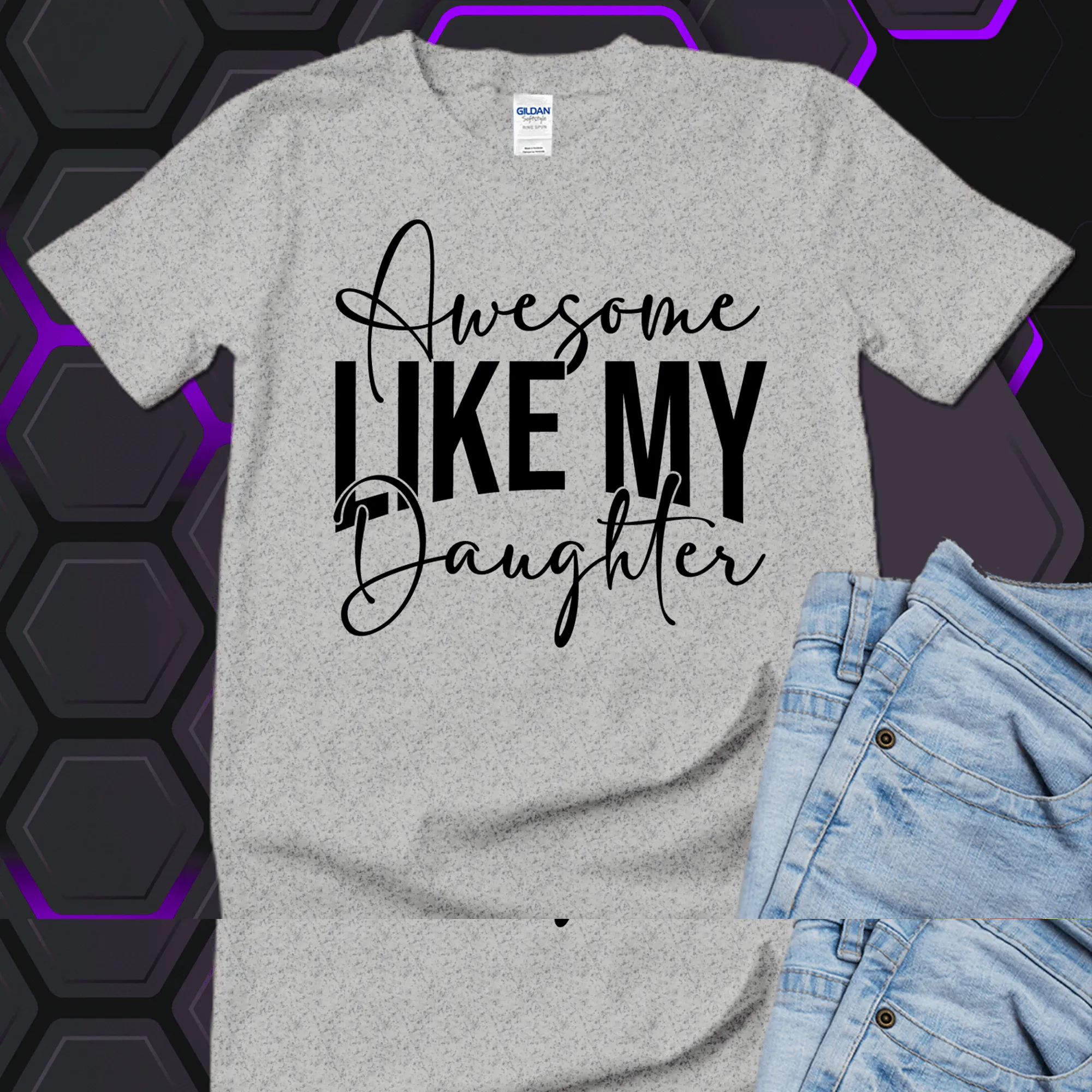 Awesome like my daughter shirt, awesome like my daughter Hoodie, Gift for Father