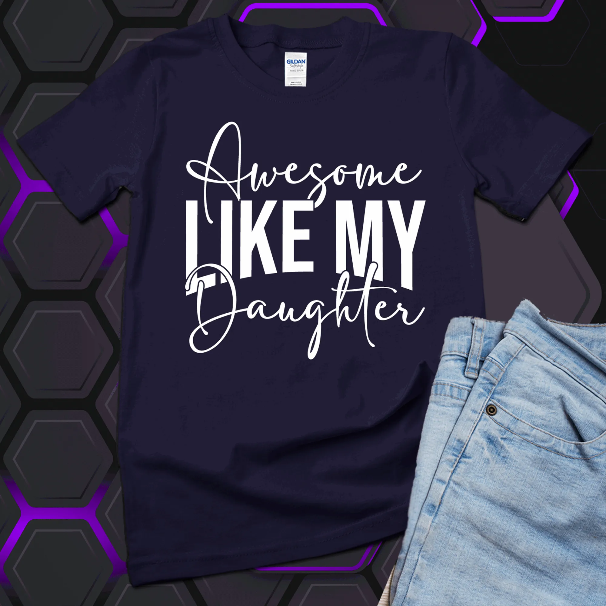 Awesome like my daughter shirt, awesome like my daughter Hoodie, Gift for Father