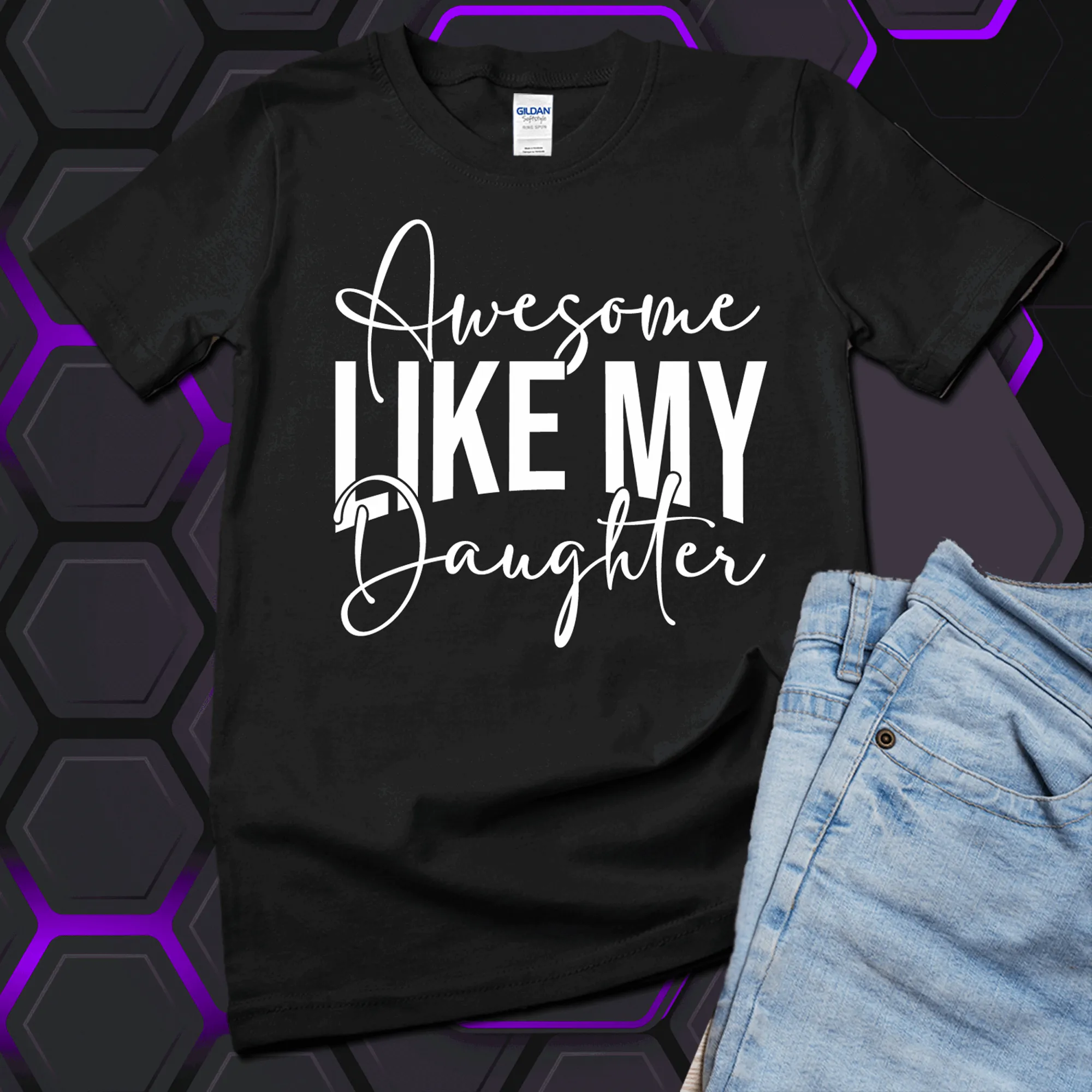 Awesome like my daughter shirt, awesome like my daughter Hoodie, Gift for Father