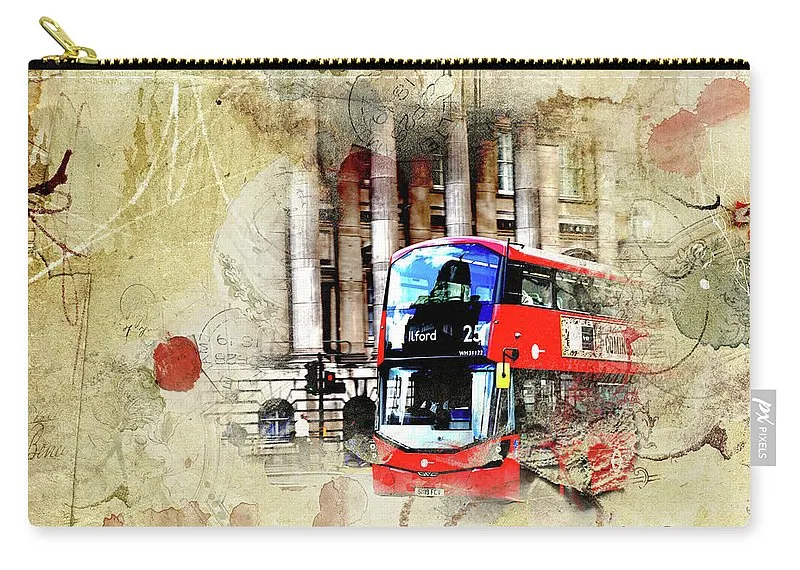 Bus Number 25 To Ilford Passing Mansion House - Carry-All Pouch
