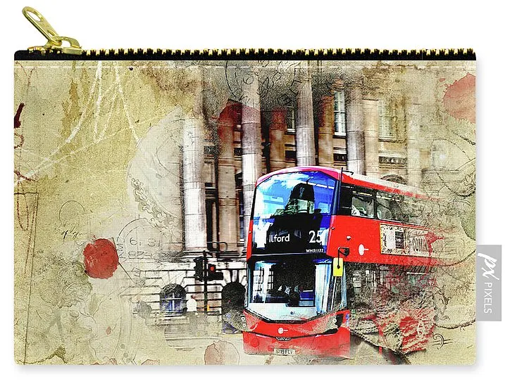 Bus Number 25 To Ilford Passing Mansion House - Carry-All Pouch