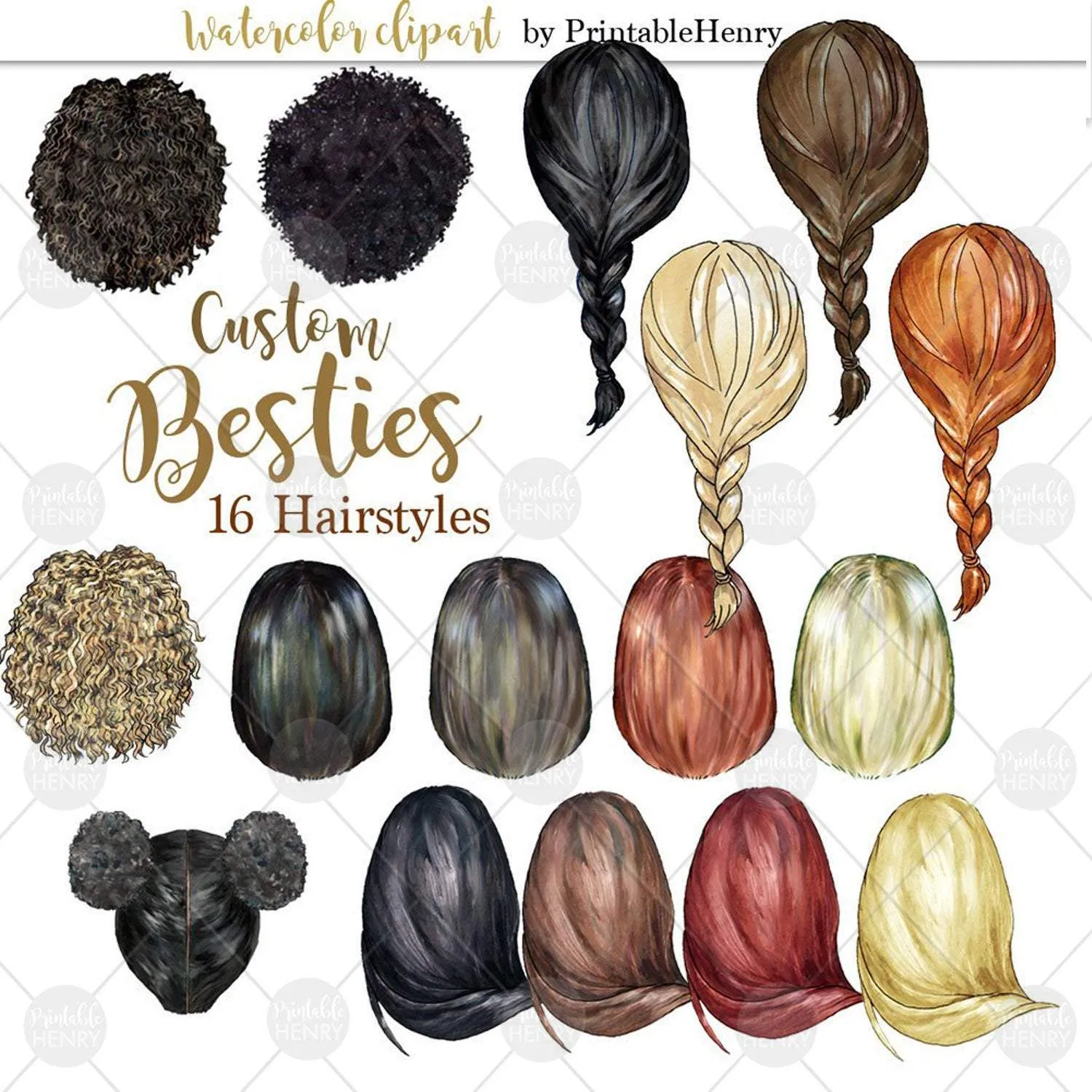 Custom Besties clipart kit