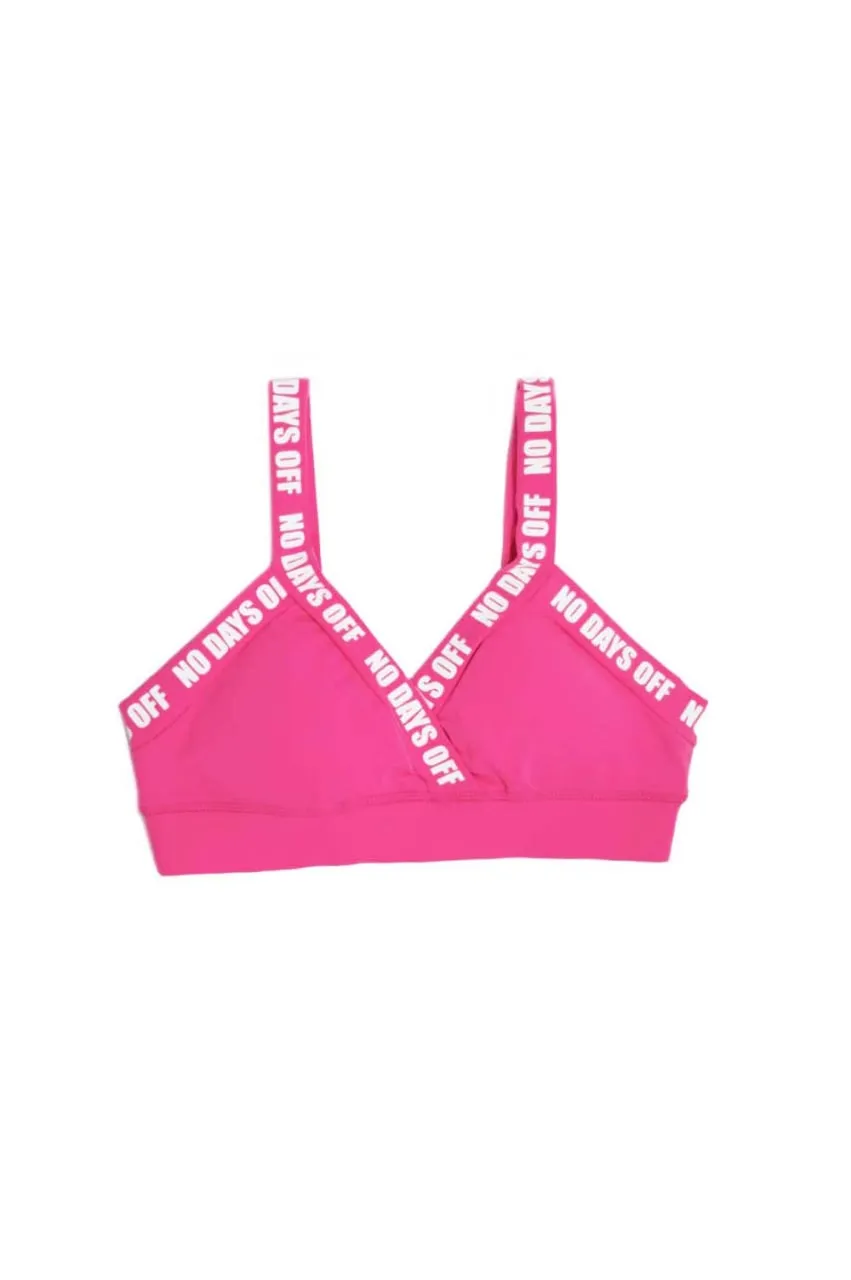 HOT PINK LOGO BRA