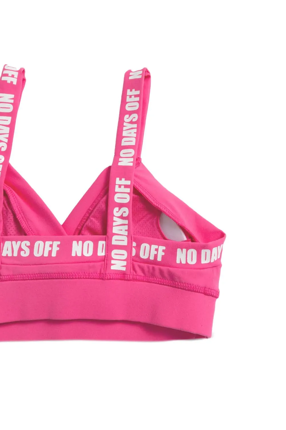 HOT PINK LOGO BRA