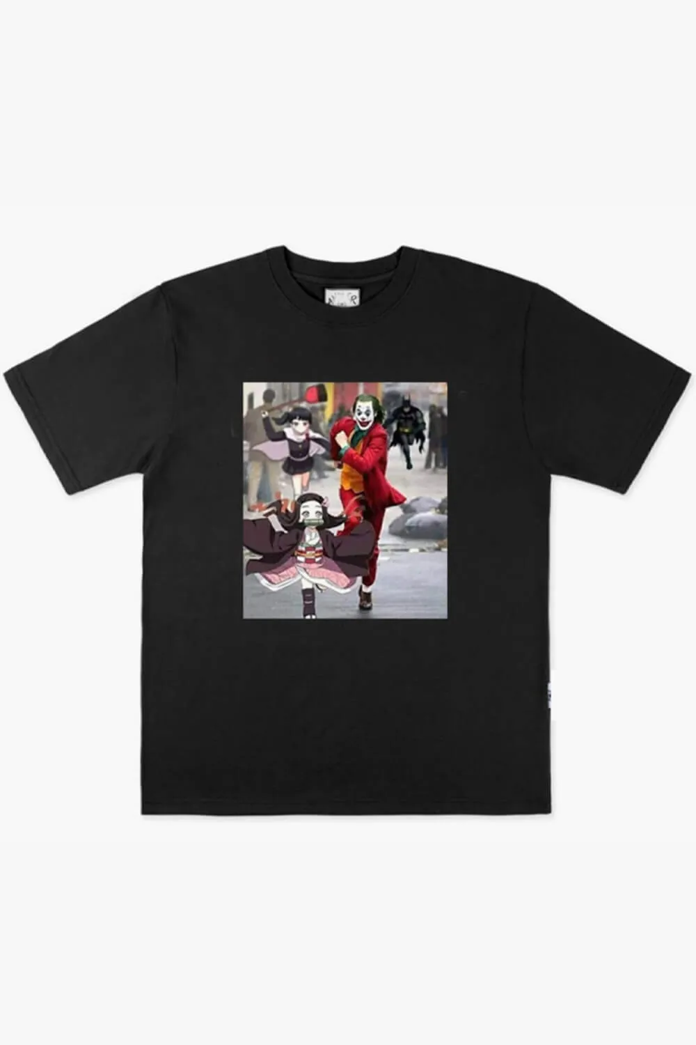 Joker and Nezuko Running Away Anime T-Shirt