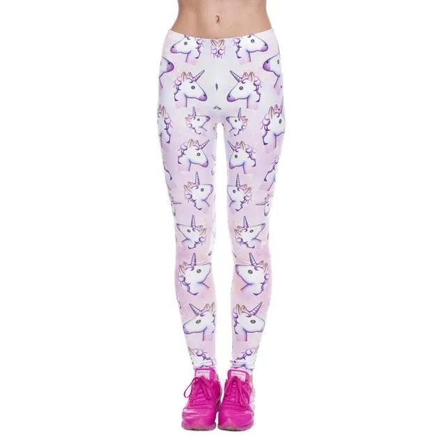 Light Pink Unicorn Leggings