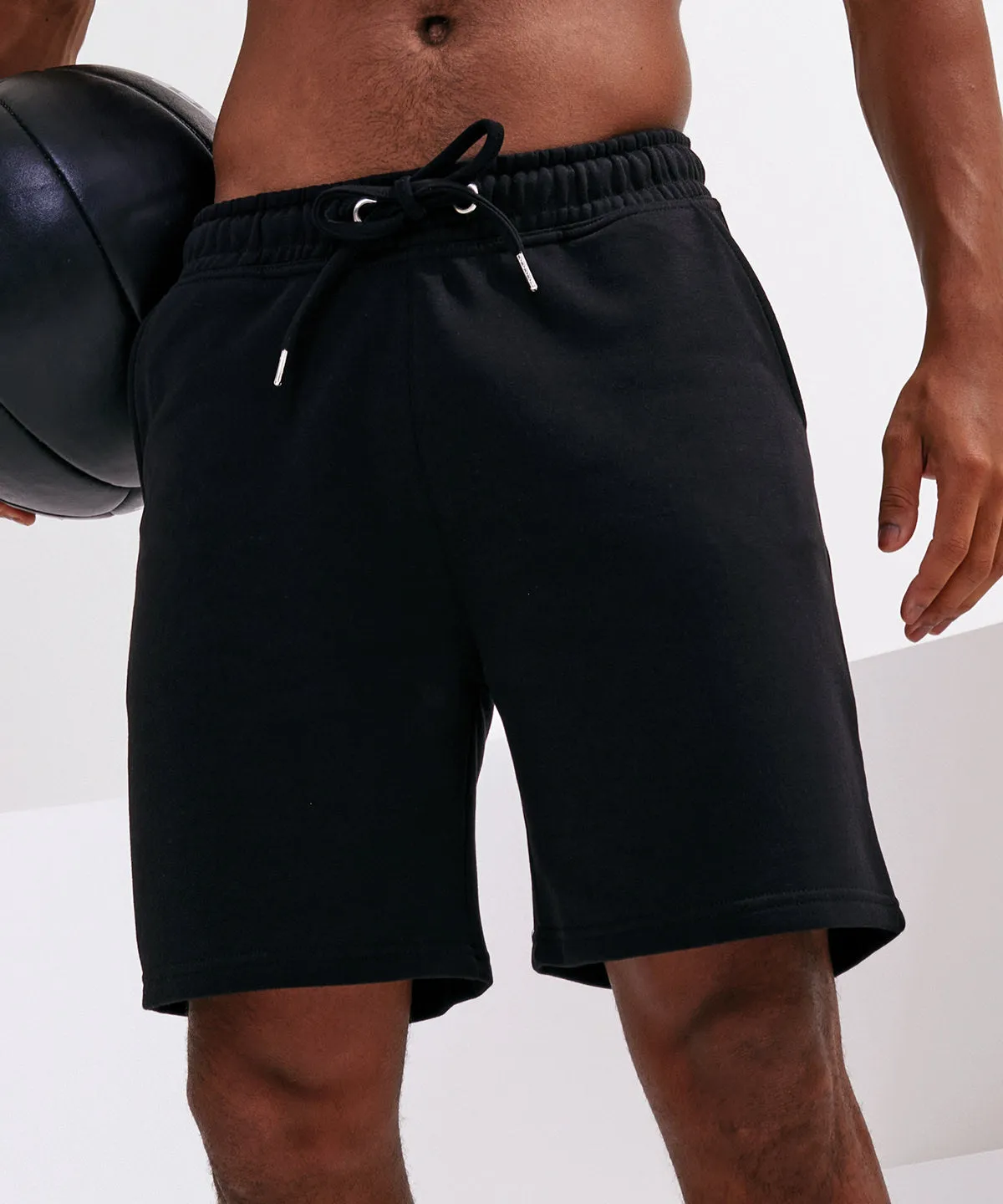 Mens TriDri® jogger shorts | Heather Grey