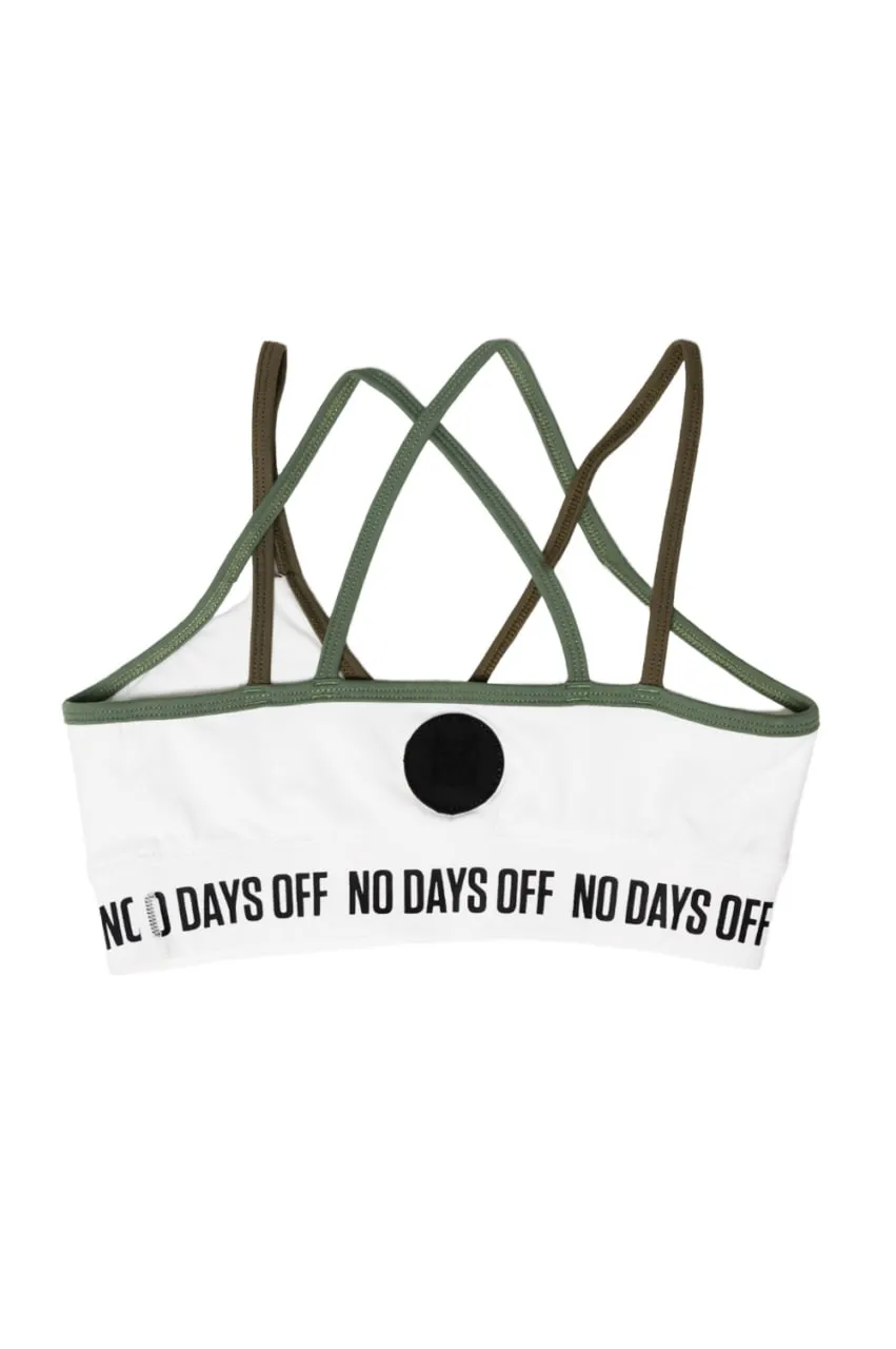 NDO GREEN & BLACK STRAP BRA