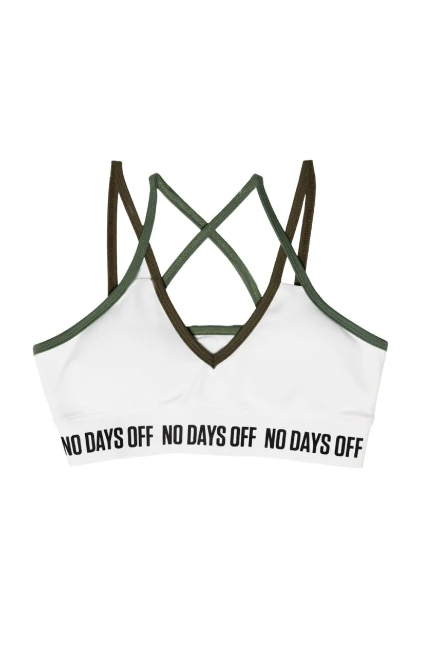 NDO GREEN & BLACK STRAP BRA