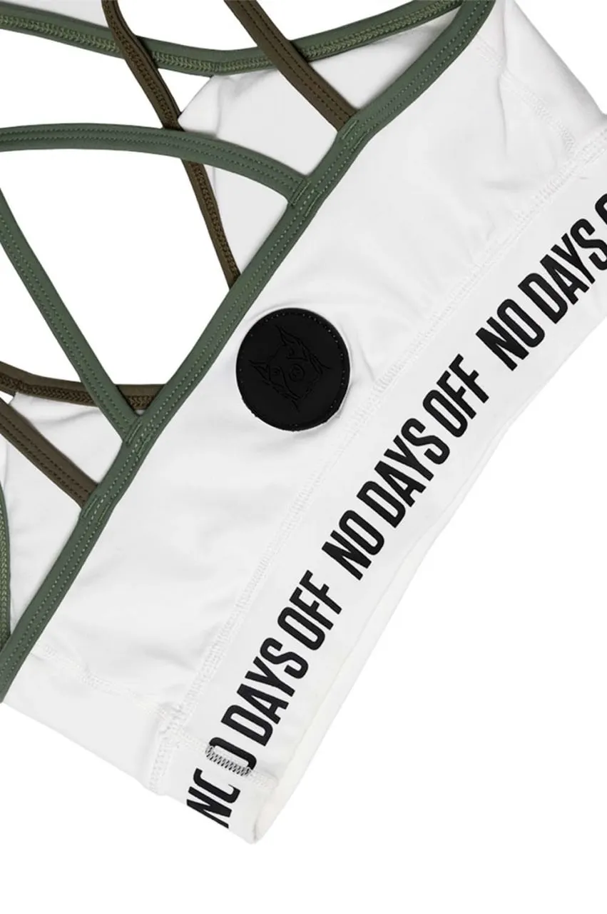 NDO GREEN & BLACK STRAP BRA