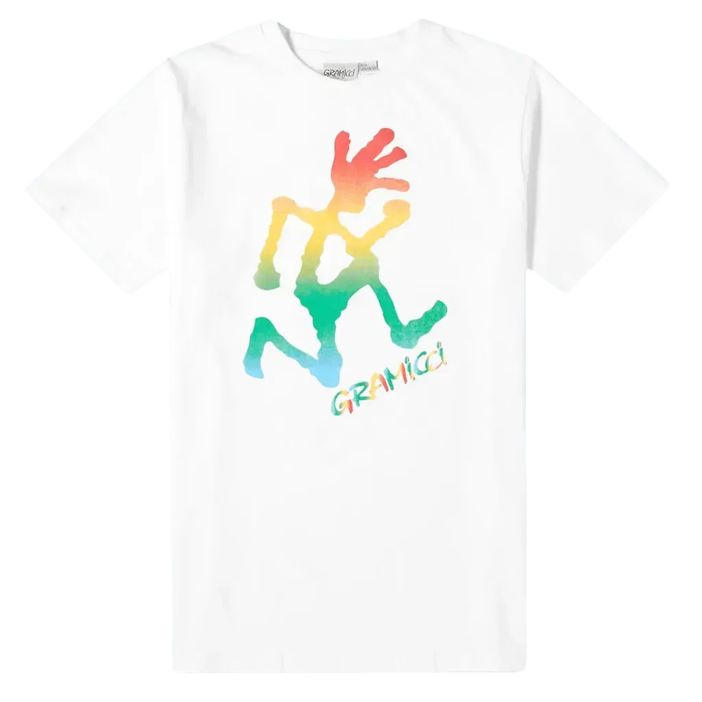 Tie Dye Running Man Tee - White